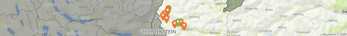 Map view for Pharmacies emergency services nearby Düns (Feldkirch, Vorarlberg)